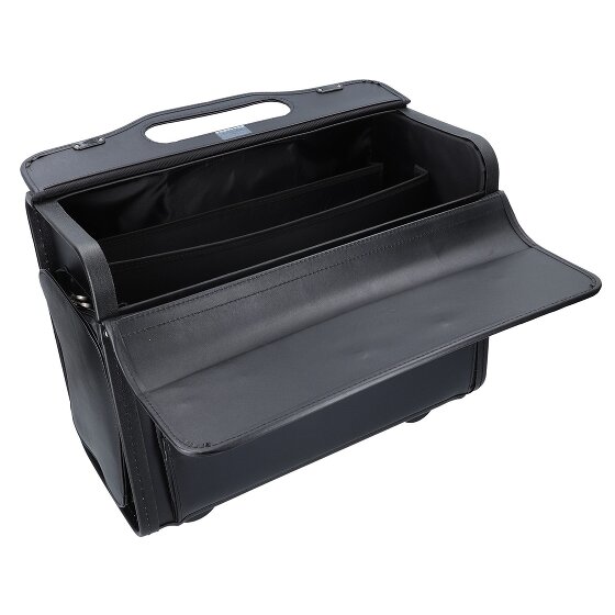 Dermata Walizka Pilot Trolley 48 cm z przegrodą na laptopa