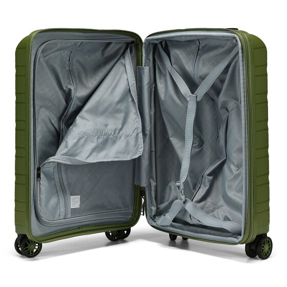 d&n Travel Line 4700 4 kółka Walizka kabinowy 55 cm z plisą rozprężną