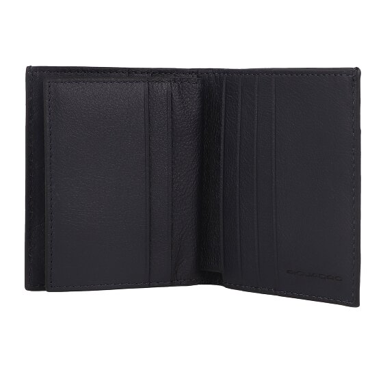Piquadro Black Square Etui na karty kredytowe Ochrona RFID Skórzany 9 cm