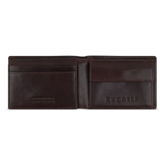 bugatti Neaples Portfel Ochrona RFID Skórzany 10 cm