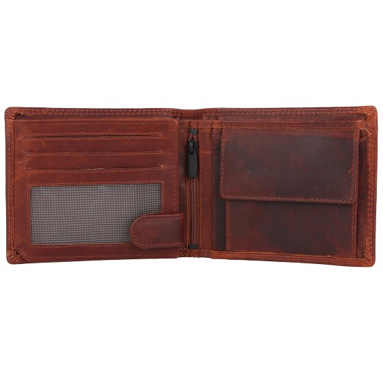Jack Kinsky Monterey Portfel Ochrona RFID Skórzany 13 cm