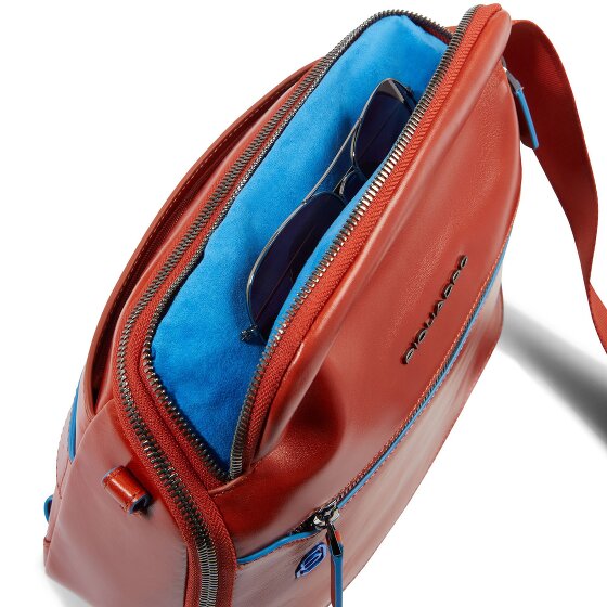 Piquadro Blue Square Torba na ramię Skórzany 27 cm