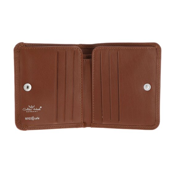 Golden Head Polo Portfel Ochrona RFID Skóra 10.5 cm