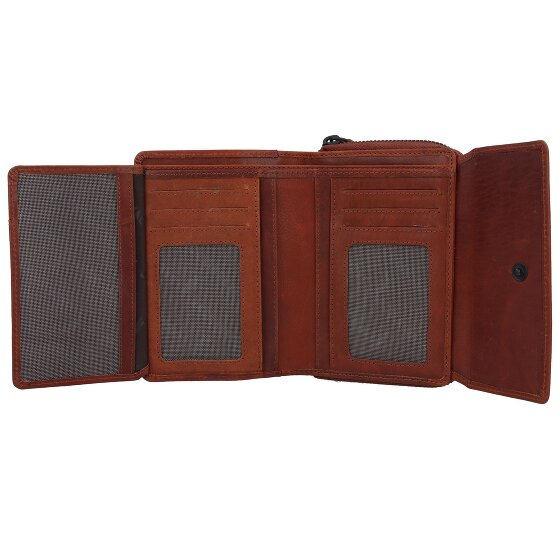 Jack Kinsky Risör Portfel Ochrona RFID Skórzany 14 cm