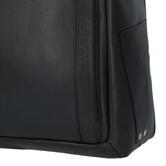 Piquadro Plecak Skórzany 43 cm Komora na laptopa