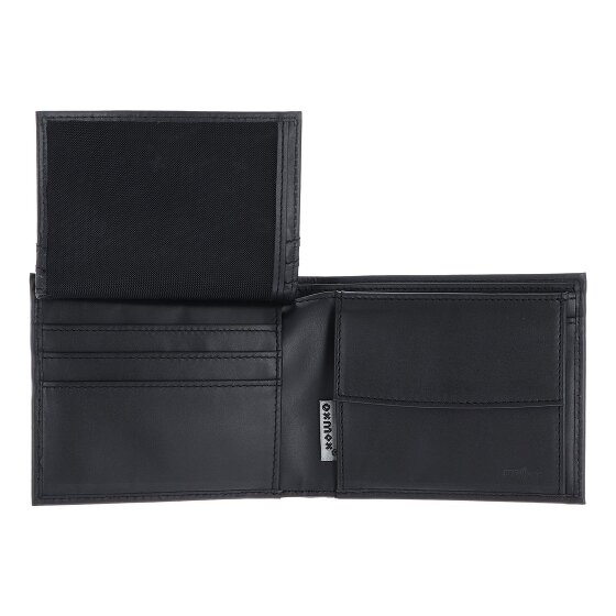 oxmox Leather Portfel Ochrona RFID Skóra 12 cm