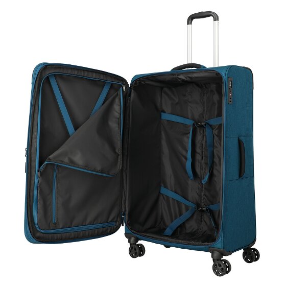 Travelite Kick Off 4 kółka Walizka L 78 cm z funkcją poszerzenia