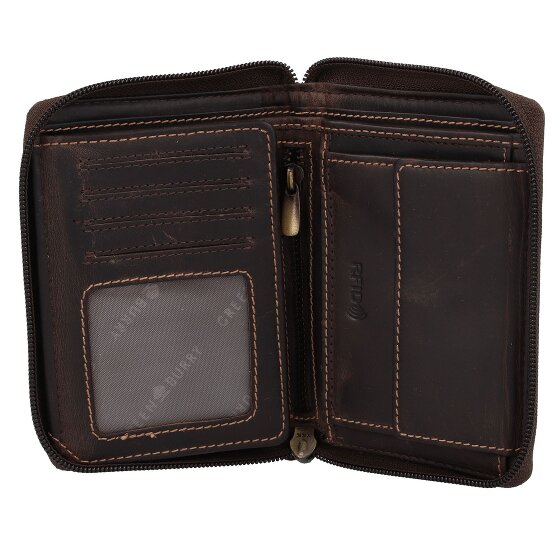 Greenburry Tornado Portfel Ochrona RFID Skórzany 10 cm