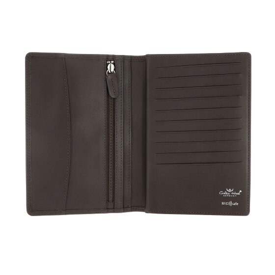 Golden Head Polo Portfel Ochrona RFID Skóra 11.5 cm