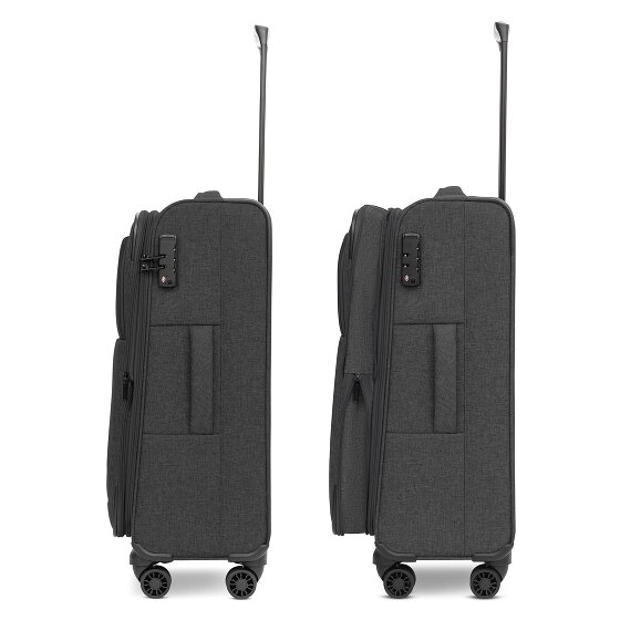 Redolz Essentials 12 THREE SET 4 kółka Zestaw walizek 3-części z funkcją poszerzenia