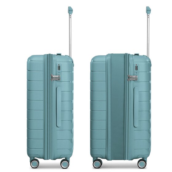 Franky London 4 kółka Zestaw walizek 3-części z plisą rozprężną