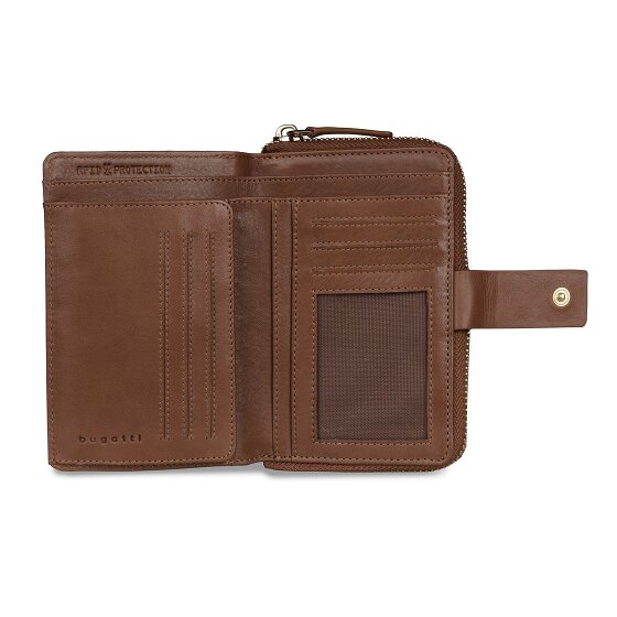 bugatti Noemi Portfel Ochrona RFID Skórzany 14 cm