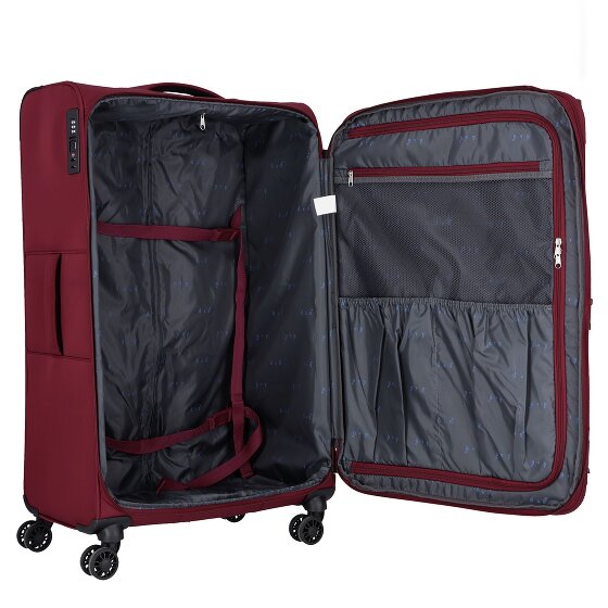 d&n Travel Line 9504 4 kółka Walizka L 76 cm z plisą rozprężną