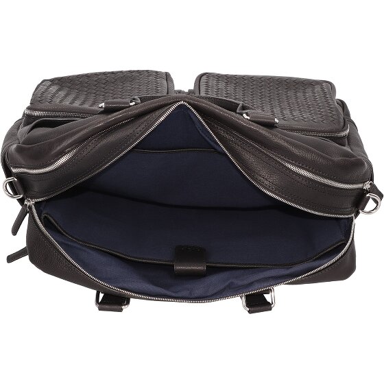 bugatti Woven Briefcase Leather 48 cm