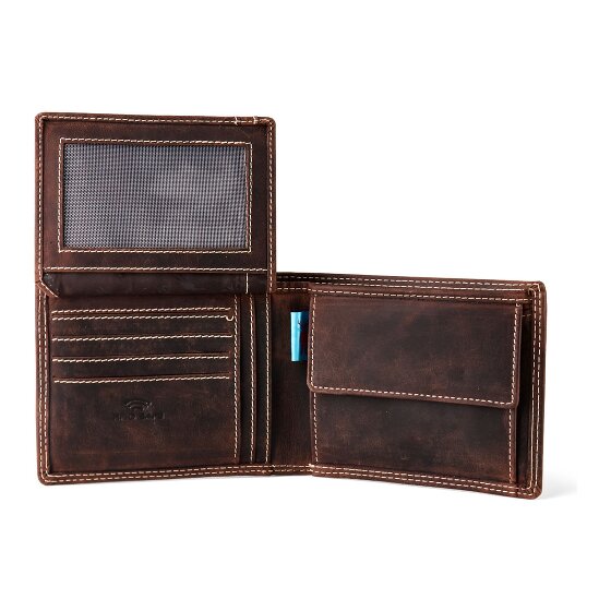 Jack Kinsky Baltimore 101 Portfel Ochrona RFID Skórzany 13 cm