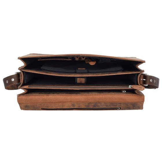 Plevier Retro Zeppelin Teczka Skórzany 43.5 cm Komora na laptopa