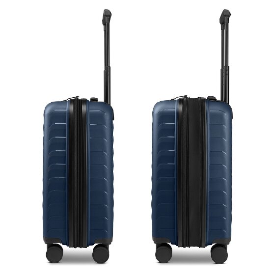 d&n Toronto 4 kółka Walizka kabinowy S 54 cm z plisą rozprężną