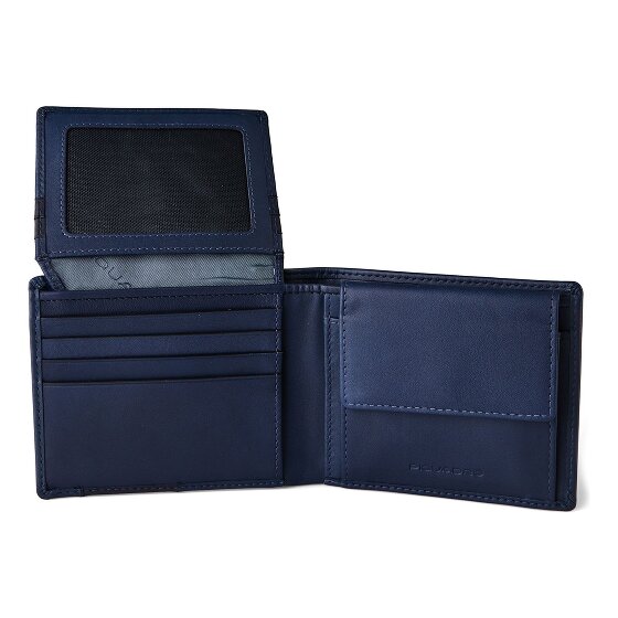 Piquadro Finn Portfel Ochrona RFID Skórzany 11 cm