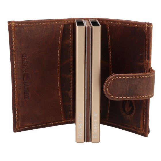 Greenburry Vintage Portfel Ochrona RFID Skórzany 8 cm