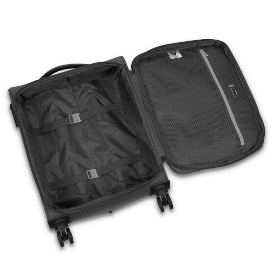 Roncato Twin 4 kółka Walizka kabinowy S 55 cm z plisą rozprężną