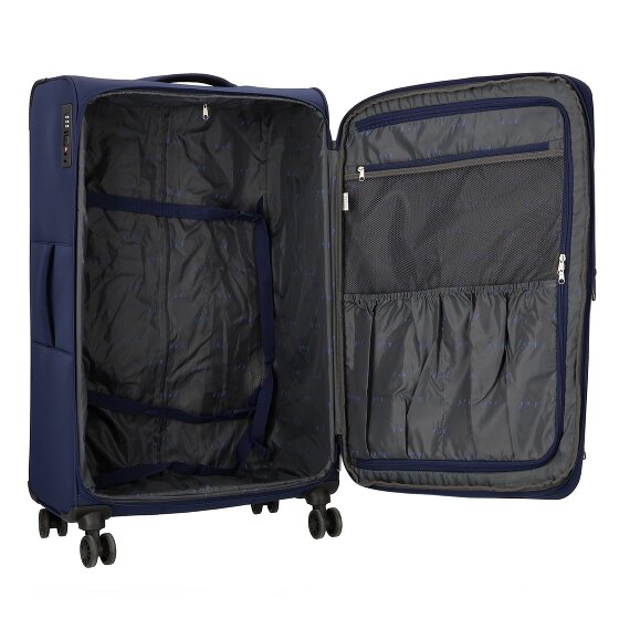 d&n Travel Line 9504 4 kółka Walizka L 76 cm z plisą rozprężną