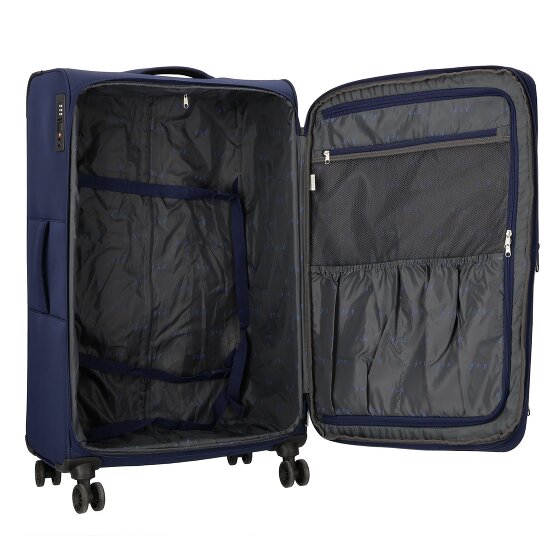 d&n Travel Line 9504 4 kółka Walizka L 76 cm z plisą rozprężną