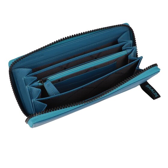 Braun Büffel Capri Portfel Ochrona RFID Skórzany 19 cm