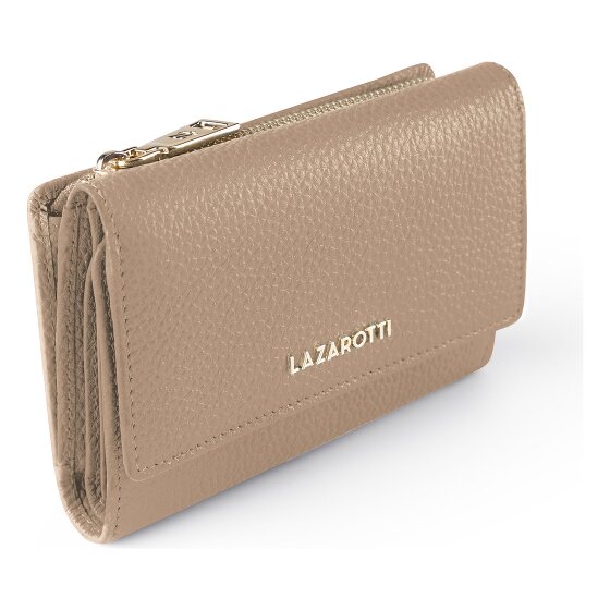 Lazarotti Portfel Bologna Leather XL z kieszenią zapinaną na zamek dookoła, Skóra, 14 cm