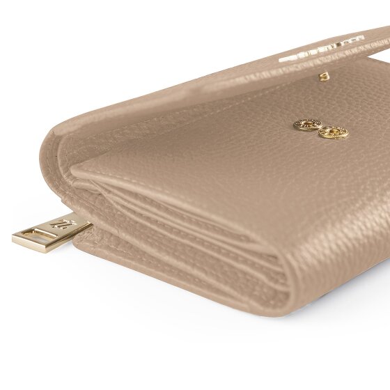 Lazarotti Skórzany portfel Bologna XL z przegrodą na zamek błyskawiczny, skóra 14 cm