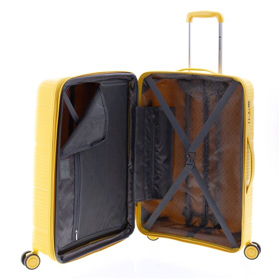 Gladiator 0800 4 kółka Walizka 65 cm z plisą rozprężną