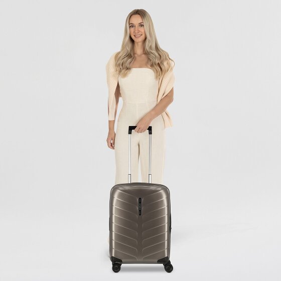 Samsonite Attrix 4 kółka Walizka kabinowy 55 cm z plisą rozprężną