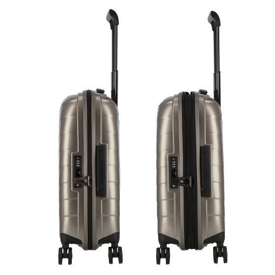 Samsonite Attrix 4 kółka Walizka kabinowy 55 cm z plisą rozprężną