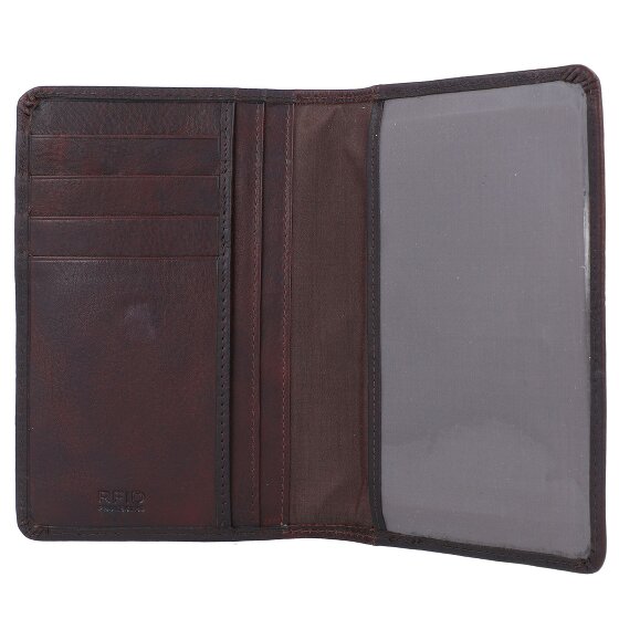 Burkely Skórzane etui na paszport RFID Antique Avery 10 cm