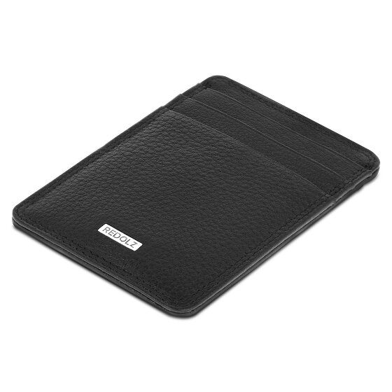 Redolz Skórzane etui na karty kredytowe Essentials RFID 7 cm z klipsem na pieniądze