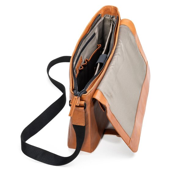 Farmhood Memphis Briefcase Messenger Skórzany 38 cm Komora na laptopa