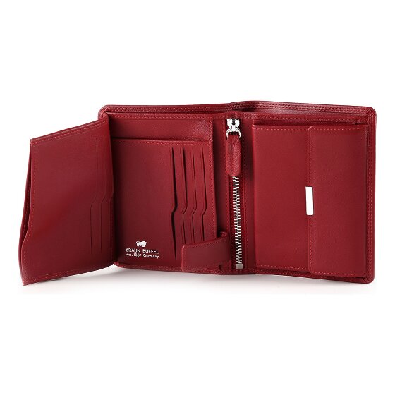 Braun Büffel Golf 3.0 Portfel Ochrona RFID Skórzany 9.5 cm