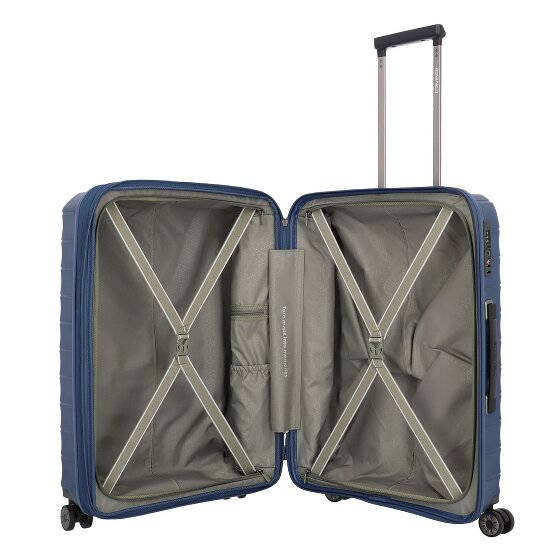 Travelite Mooby 4 kółka Walizka M 66 cm z plisą rozprężną