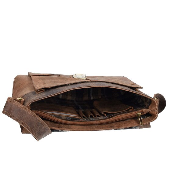 Harold's Antique Messenger 32 cm Leather Laptop Compartment
