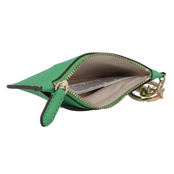 Lauren Ralph Lauren Zip Card Portfel z kluczem Skórzany 13 cm