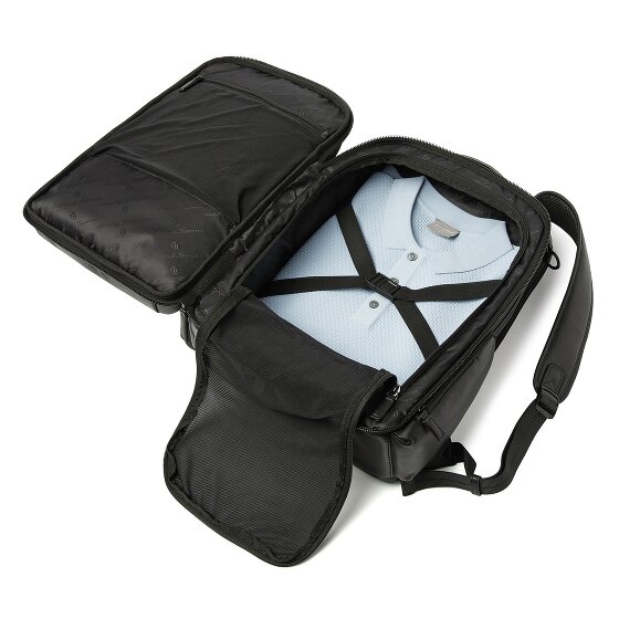 Castelijn & Beerens Plecak podróżny Nappa X z przegrodą na laptopa 43 cm ze skóry RFID