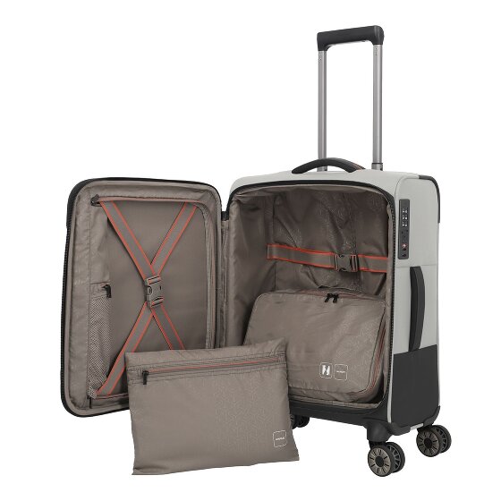 Travelite Crosslite 5.0 4 kółka Walizka kabinowa S 55 cm Komora na laptopa