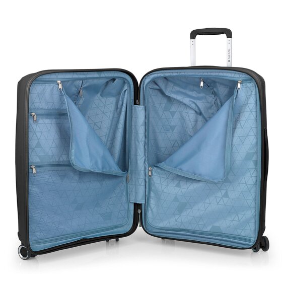 Gabol Queens 4 kółka Zestaw walizek 3-części z plisą rozprężną