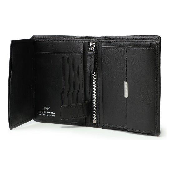 Braun Büffel Golf 3.0 Portfel Ochrona RFID Skórzany 9.5 cm