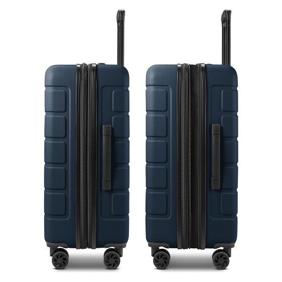 Saxoline Miami 4 kółka Walizka M 65 cm z plisą rozprężną