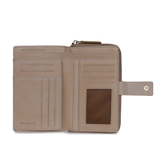 bugatti Noemi Portfel Ochrona RFID Skórzany 16 cm