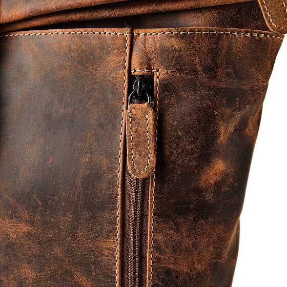 Jack Kinsky Baltimore 15 Plecak biznesowy Skórzany 43 cm Komora na laptopa