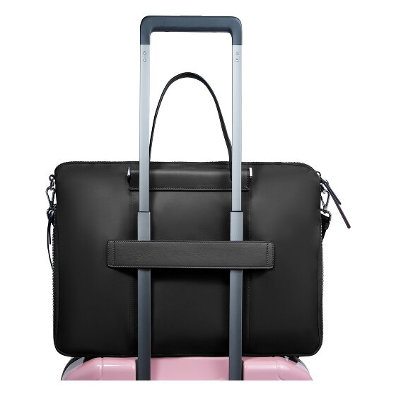 Piquadro Lyra Teczka Skóra 42 cm Komora na laptopa z funkcją poszerzenia