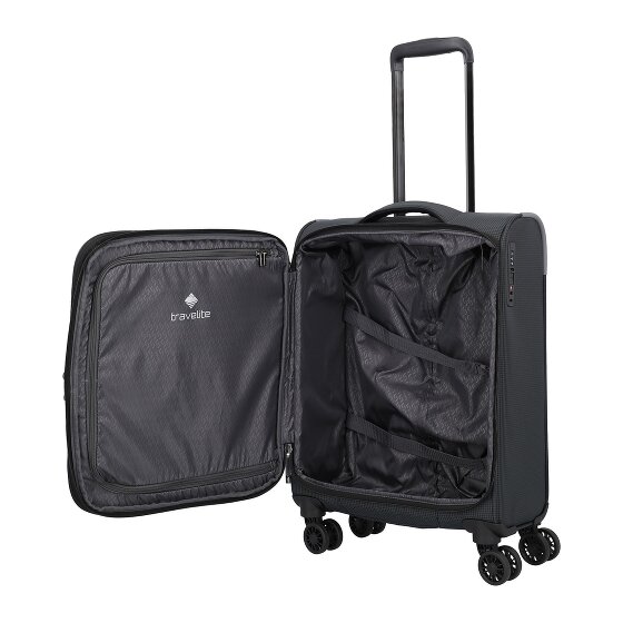 Travelite Corsiica 4 kółka Walizka kabinowy S 55 cm z plisą rozprężną