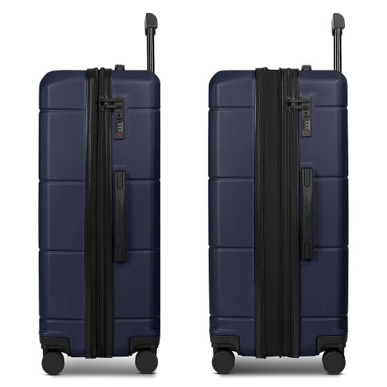 Police London 4 kółka Walizka 74 cm z plisą rozprężną