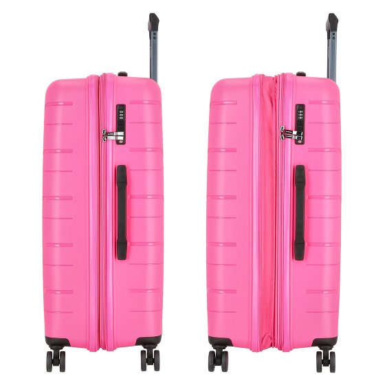 Polestream Strz by Asteroid 4 kółka Walizka L 74 cm z plisą rozprężną